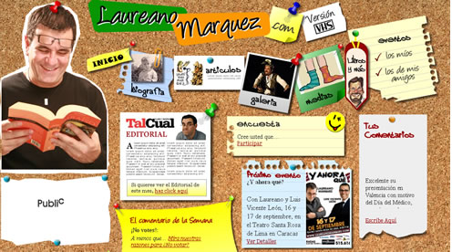 Diseño de Página Web de Laureano Marquez